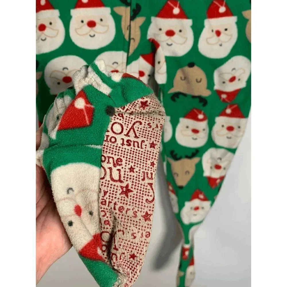 Carter's Christmas Footed Onsie - Picture 4 of 6